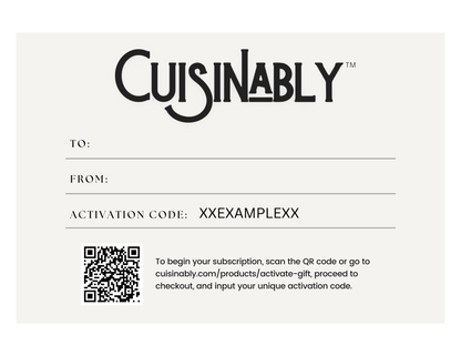 Cuisinably Gift Subscription